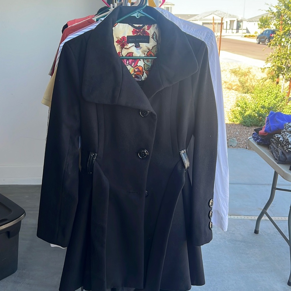 Black Steve Madden Pea Coat